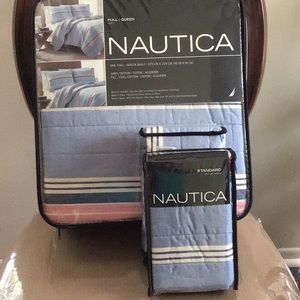 New Nautica “Destin” quilt F/Q. W/shams
